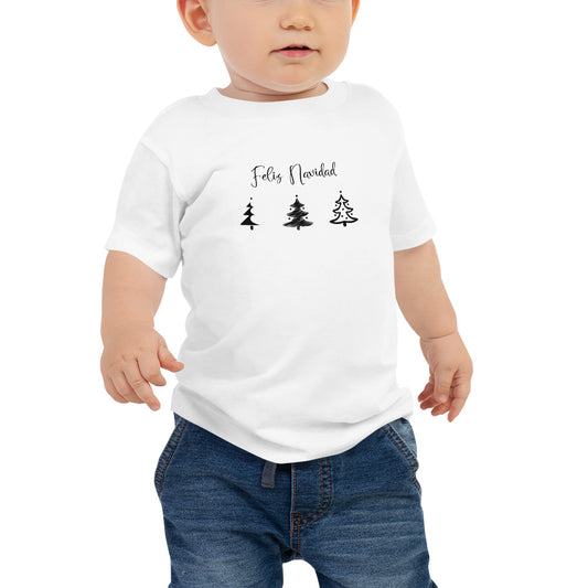 Navidad Trees Minimalist Baby Short Sleeve Tee En Español!