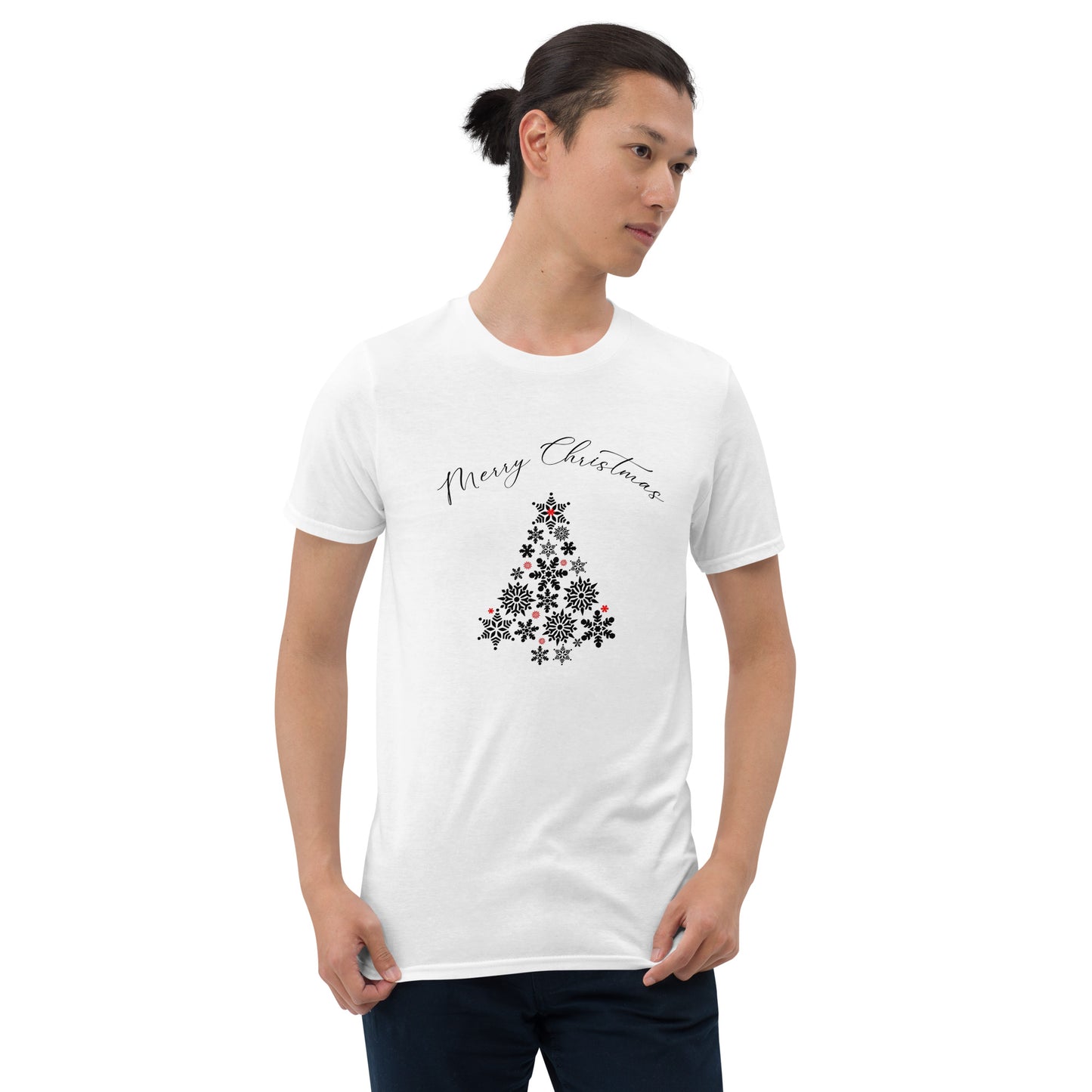 Snowflakes Christmas Tree Short-Sleeve Unisex T-Shirt