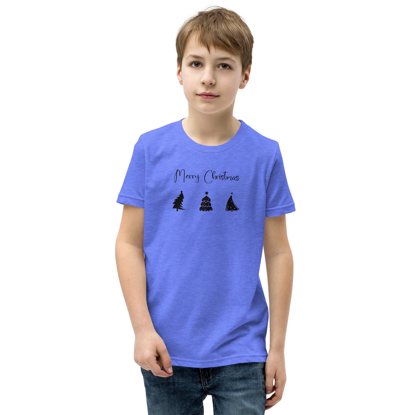 Short-Sleeve Christmas Trees Minimalist Youth T-Shirt