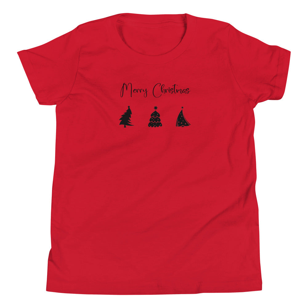 Short-Sleeve Christmas Trees Minimalist Youth T-Shirt