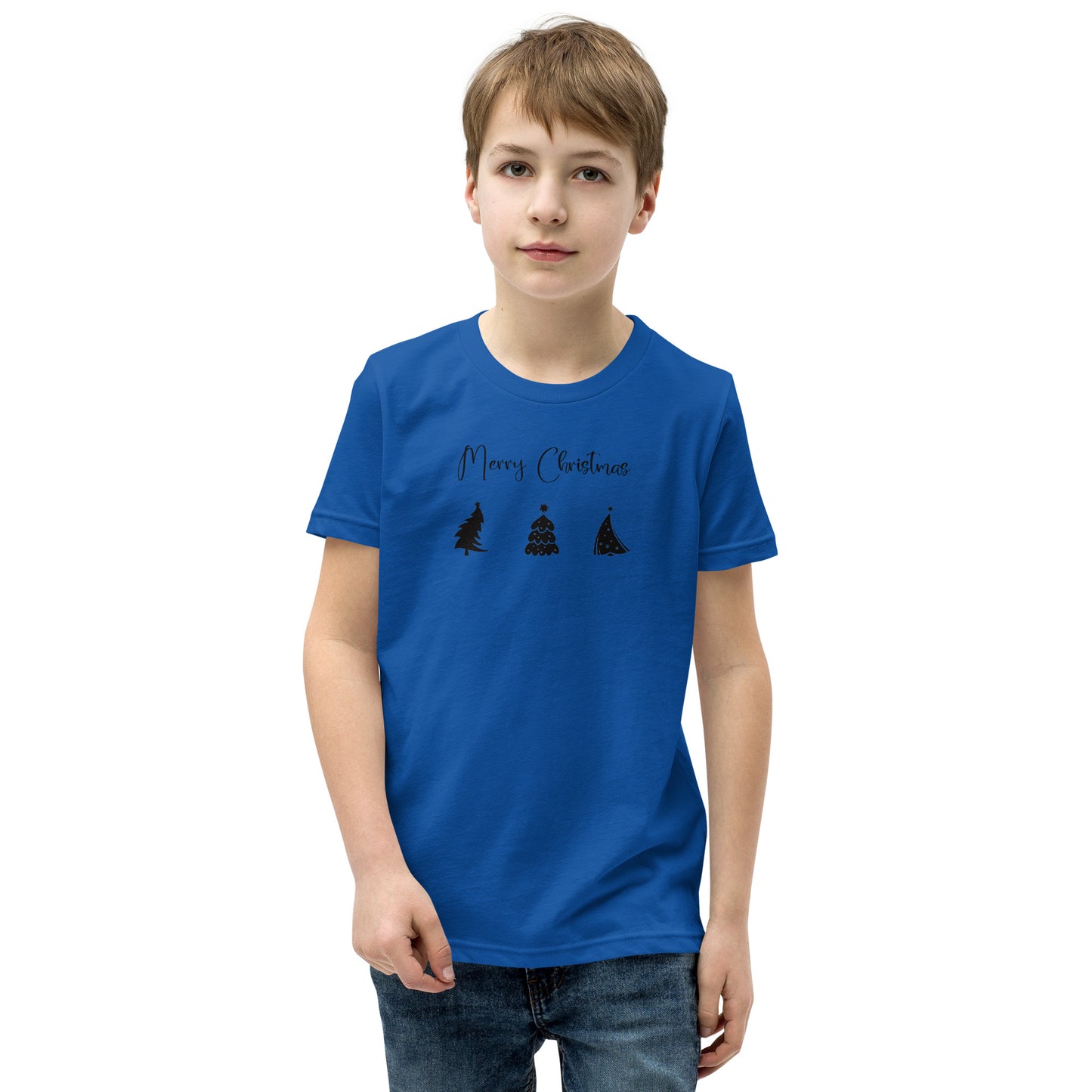 Short-Sleeve Christmas Trees Minimalist Youth T-Shirt