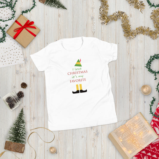 My Favorite Christmas Youth Short Sleeve T-Shirt